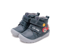 D.D.Step pantofi baieti captusiti 20-25 Royal Blue cu masinuta