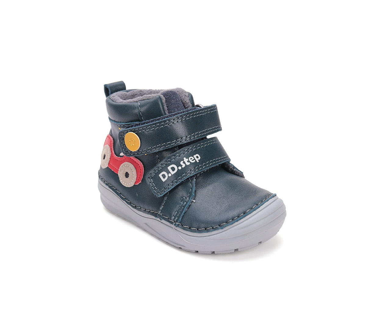 D.D.Step pantofi baieti captusiti 20-25 Royal Blue cu masinuta