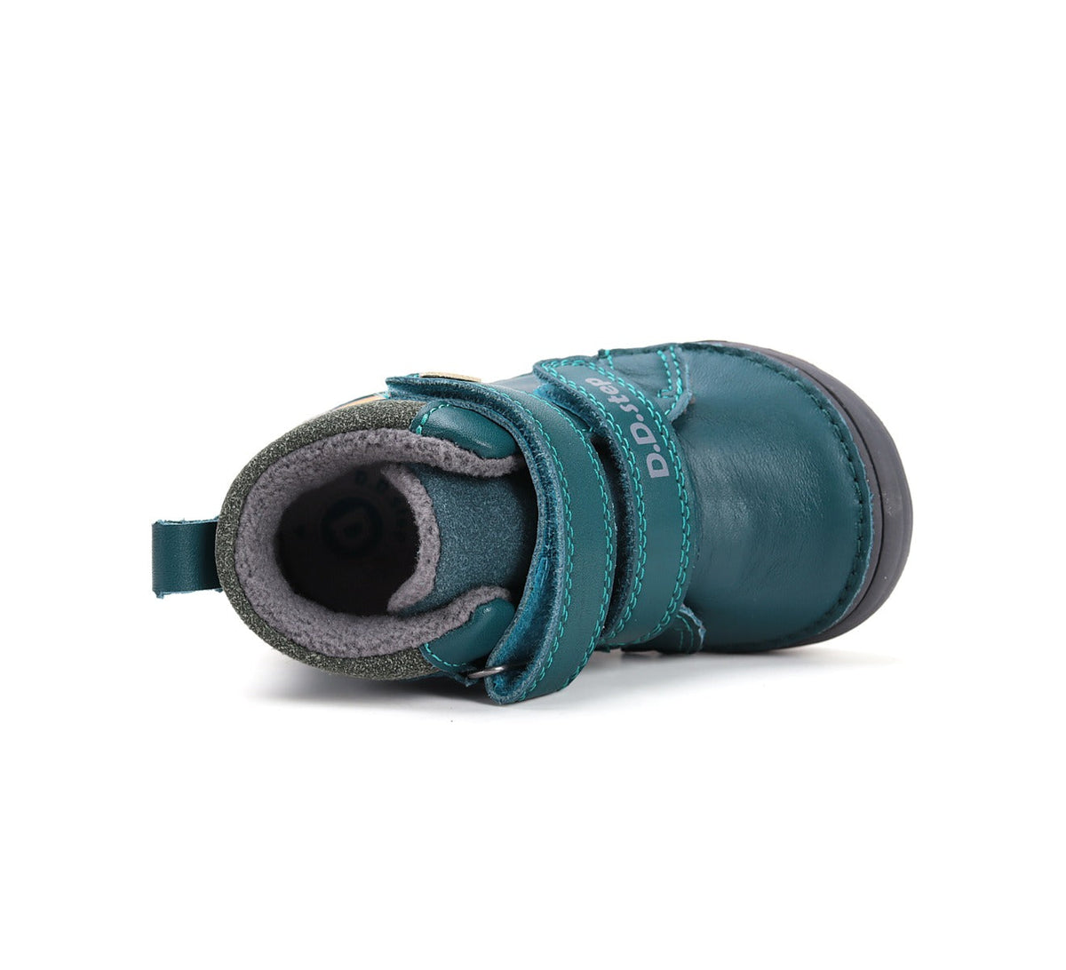 D.D.Step pantofi baieti captusiti 20-25 Sea Green cu masinuta