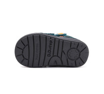 D.D.Step pantofi baieti captusiti 20-25 Sea Green cu masinuta