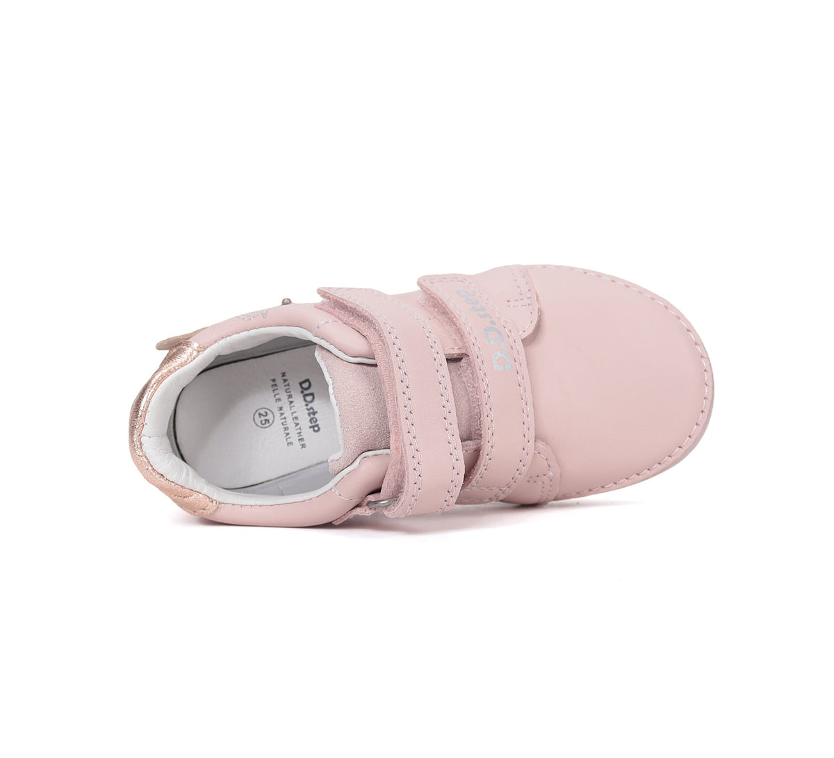 D.D.Step pantofi fete cu LED 25-30 Baby Pink cu unicorn