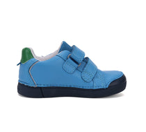 D.D.Step pantofi baieti cu LED 25-30 Bermuda Blue cu dragon
