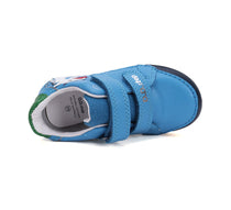 D.D.Step pantofi baieti cu LED 25-30 Bermuda Blue cu dragon