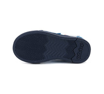 D.D.Step pantofi baieti cu LED 25-30 Bermuda Blue cu dragon