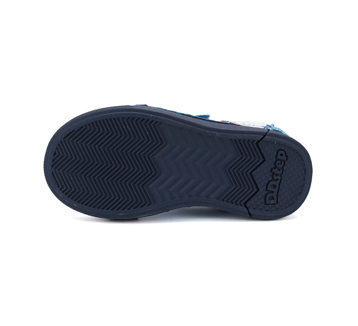 D.D.Step pantofi baieti cu LED 25-30 Bermuda Blue cu dragon