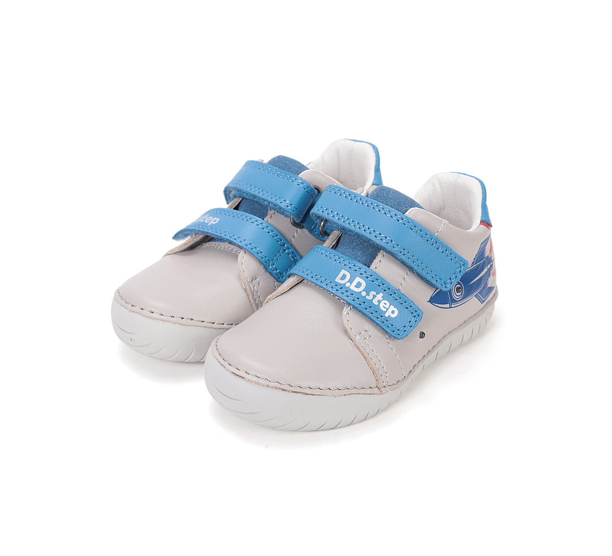 D.D.Step pantofi baieti cu LED 25-30 Dove Grey cu naveta