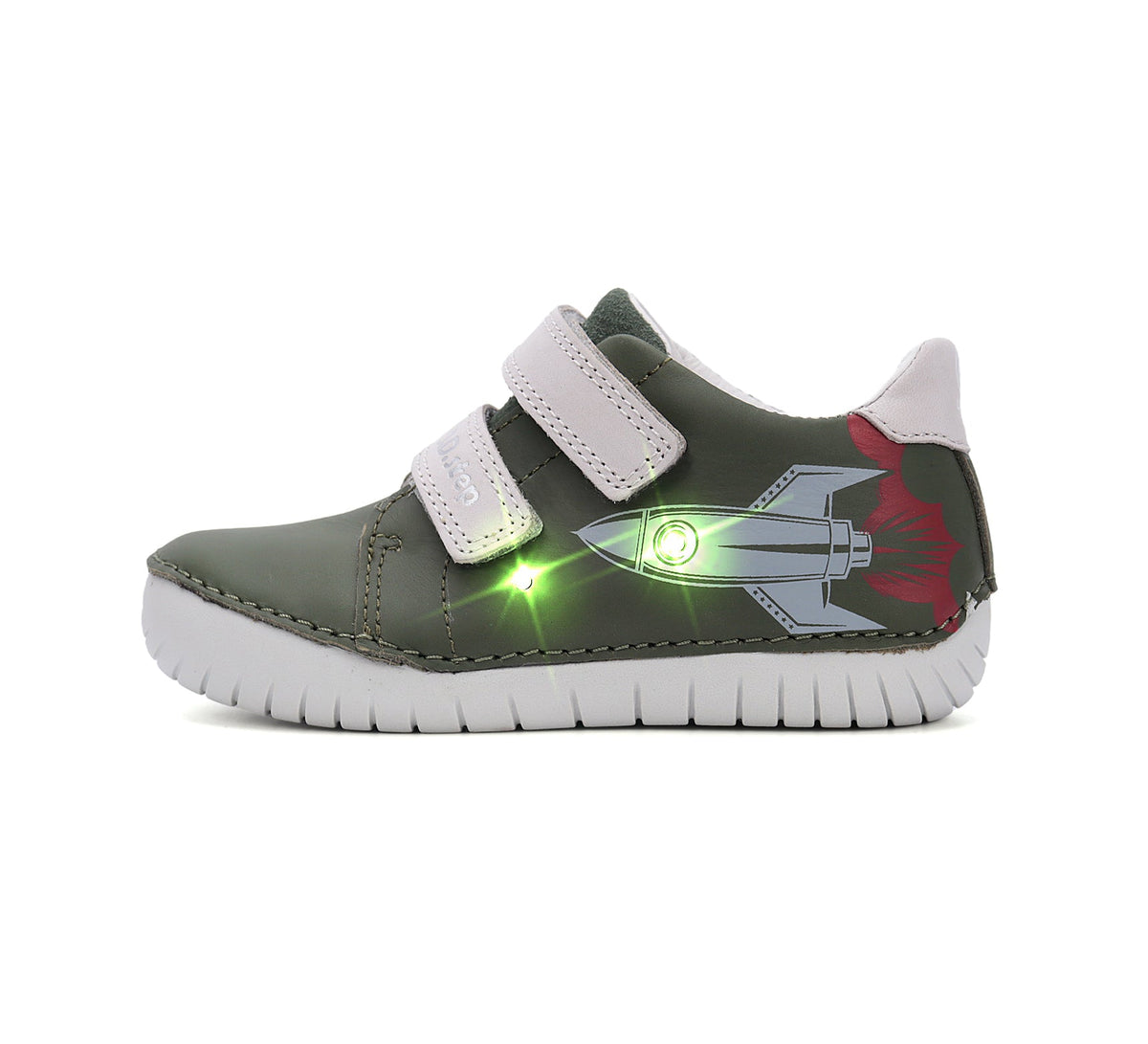 D.D.Step pantofi baieti cu LED 25-30 Emerald cu naveta