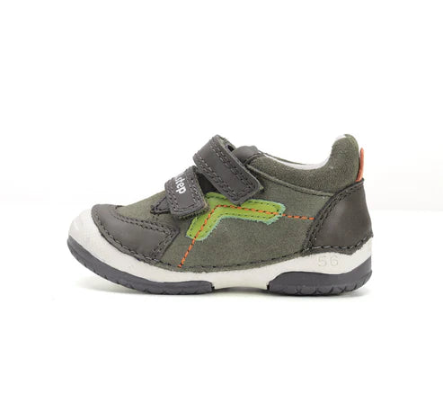 D.D.Step pantofi baieti cu scai 19-24 Khaki Imagine secundară a produsului