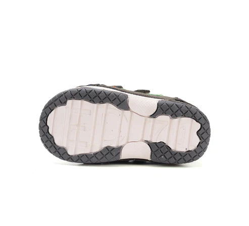 D.D.Step pantofi baieti cu scai 19-24 Khaki