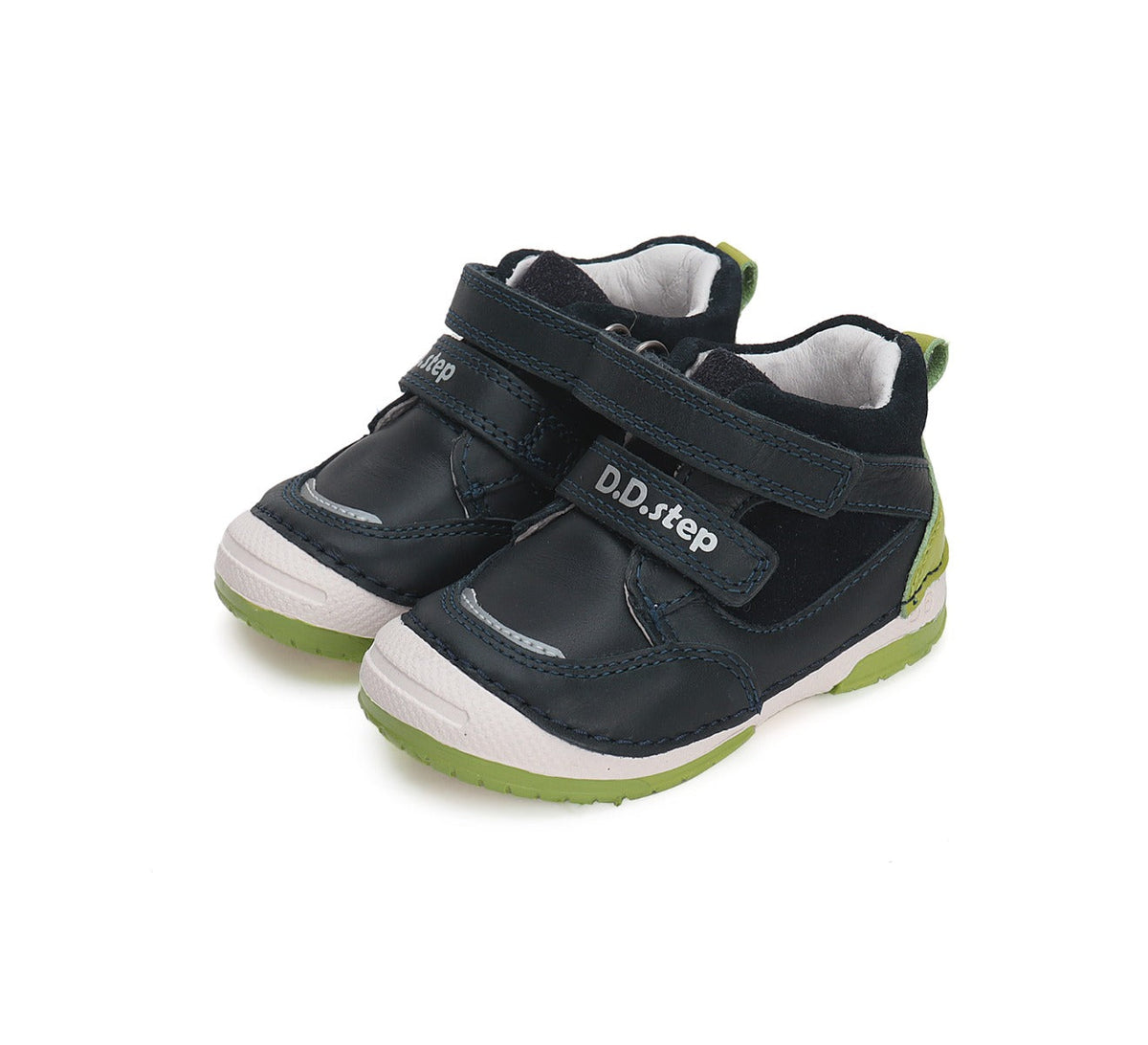 D.D.Step pantofi baieti cu scai 19-24, Royal Blue cu verde Fő kép