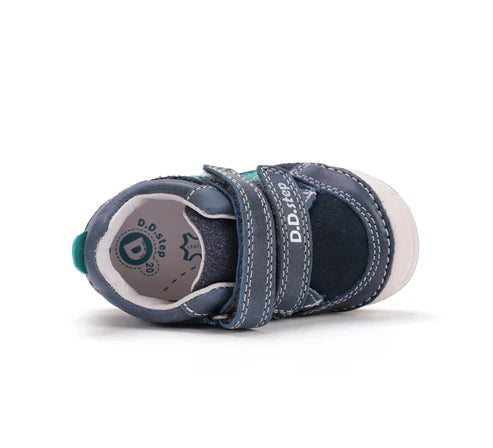 D.D.Step pantofi baieti cu scai 19-24 Royal Blue