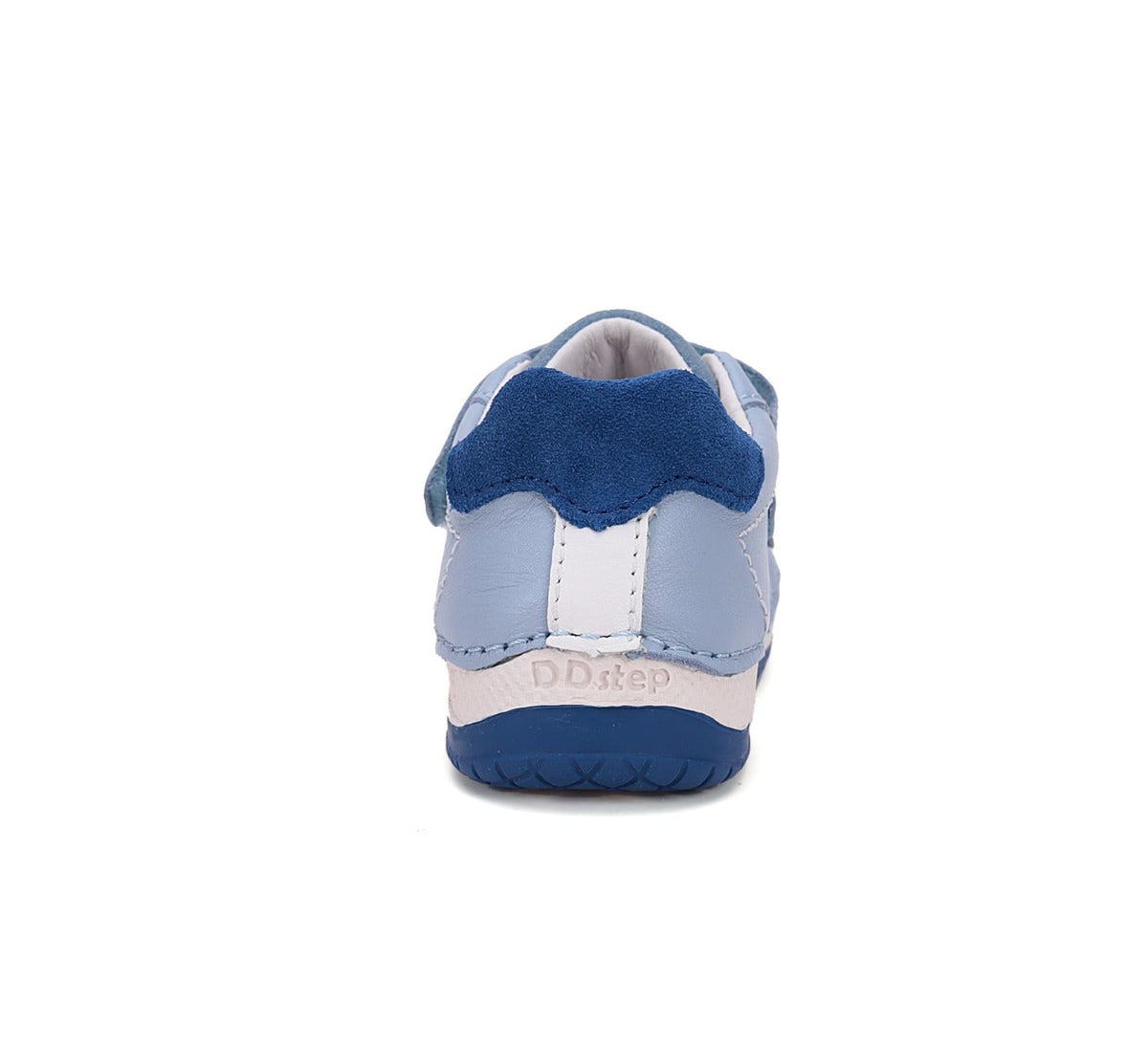 D.D.Step pantofi baieti cu scai 19-24 Sky Blue cu verde