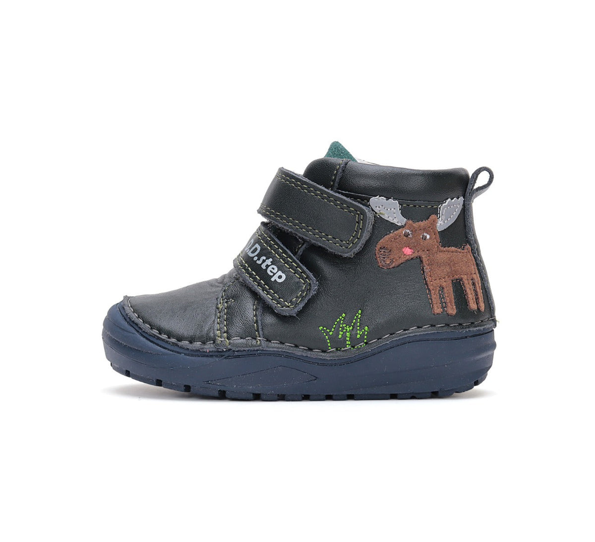 D.D.Step pantofi baieti cu scai 20-25 Emerald cu ren