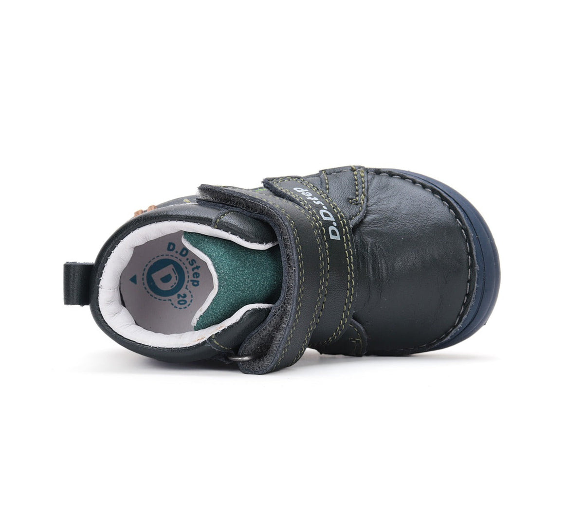 D.D.Step pantofi baieti cu scai 20-25 Emerald cu ren