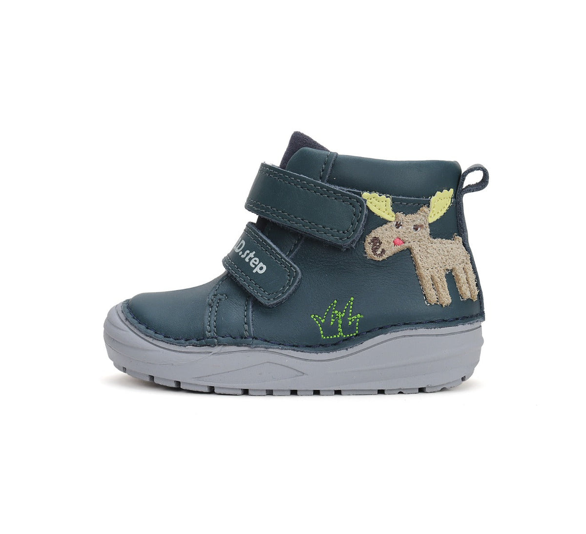 D.D.Step pantofi baieti cu scai 20-25 Royal Blue cu ren