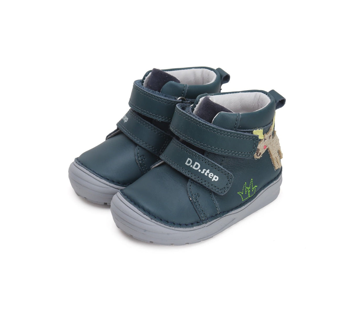 D.D.Step pantofi baieti cu scai 20-25 Royal Blue cu ren Imagine principală a produsului