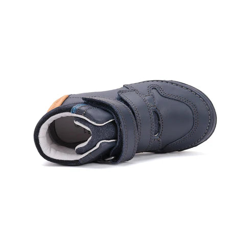 D.D.Step pantofi baieti cu scai 25-30 Bermuda Blue 