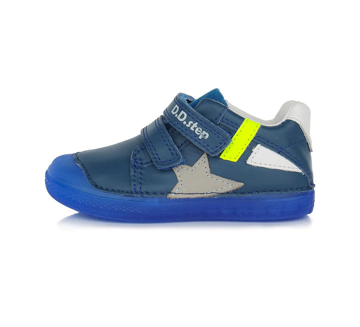 D.D.Step pantofi baieti cu scai 25-30, Bermuda Blue