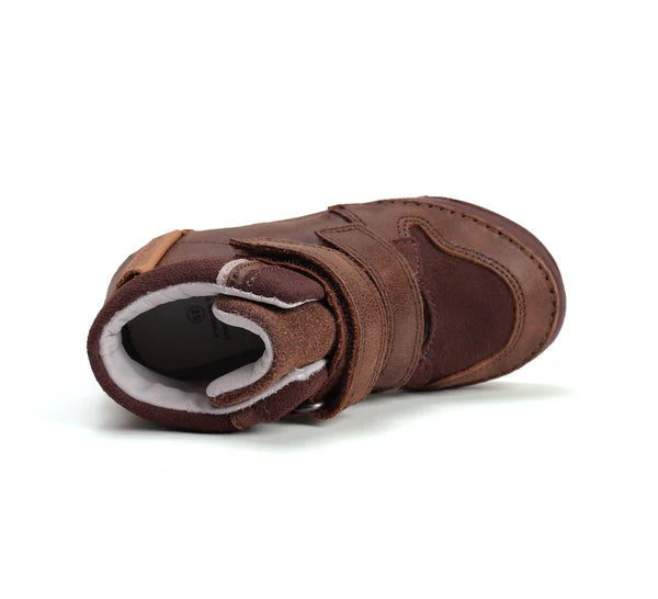 D.D.Step pantofi baieti cu scai 25-30 Chocolate