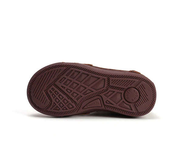 D.D.Step pantofi baieti cu scai 25-30 Chocolate