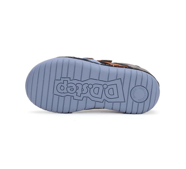 D.D.Step pantofi baieti cu scai 25-30 Chocolate