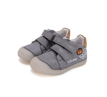 D.D.Step pantofi baieti cu scai 25-30 Dark grey cu minge baschet