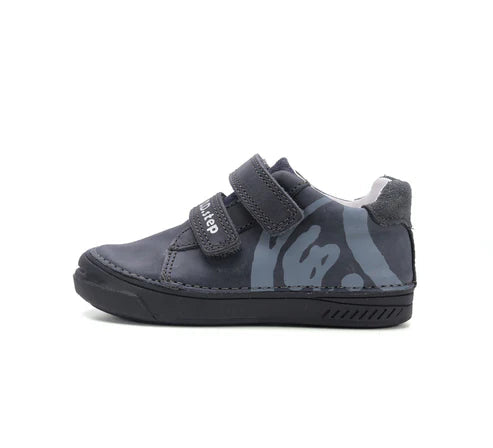 D.D.Step pantofi baieti cu scai 25-30 Dark Grey Imagine secundară a produsului