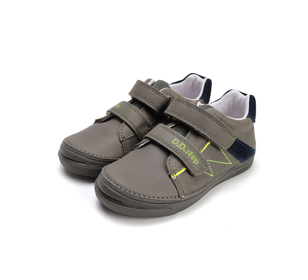 D.D.Step pantofi baieti cu scai 25-30 Emerald cu albastru
