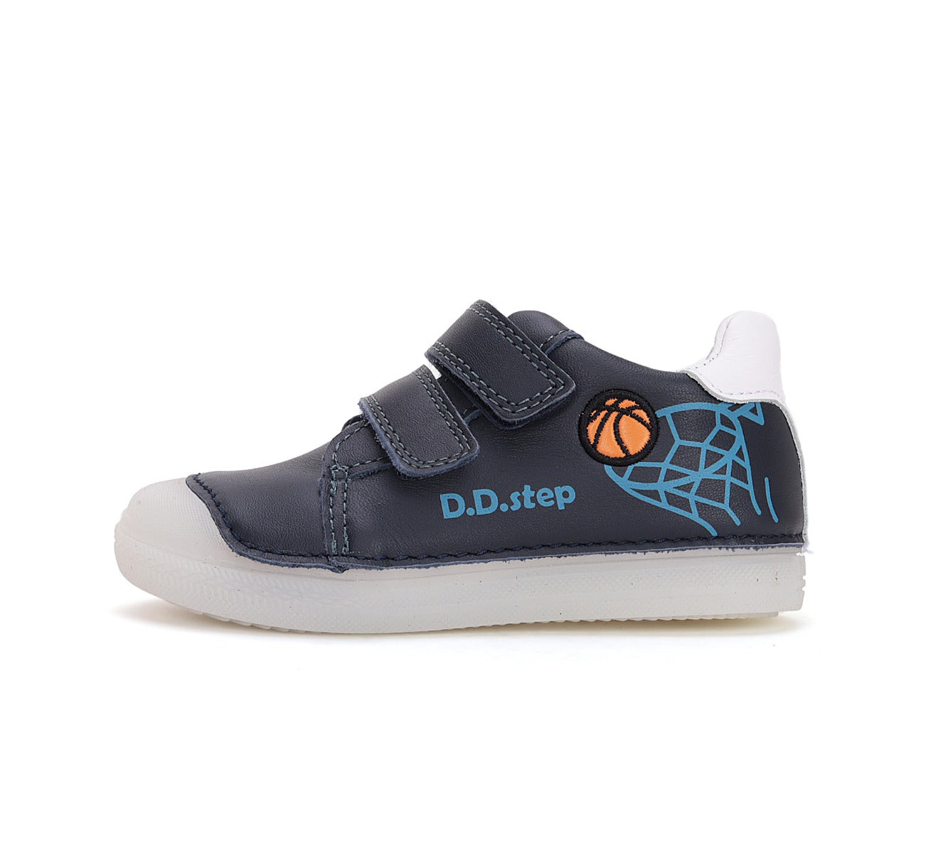 D.D.Step pantofi baieti cu scai 25-30 Royal Blue cu minge baschet Imagine secundară a produsului