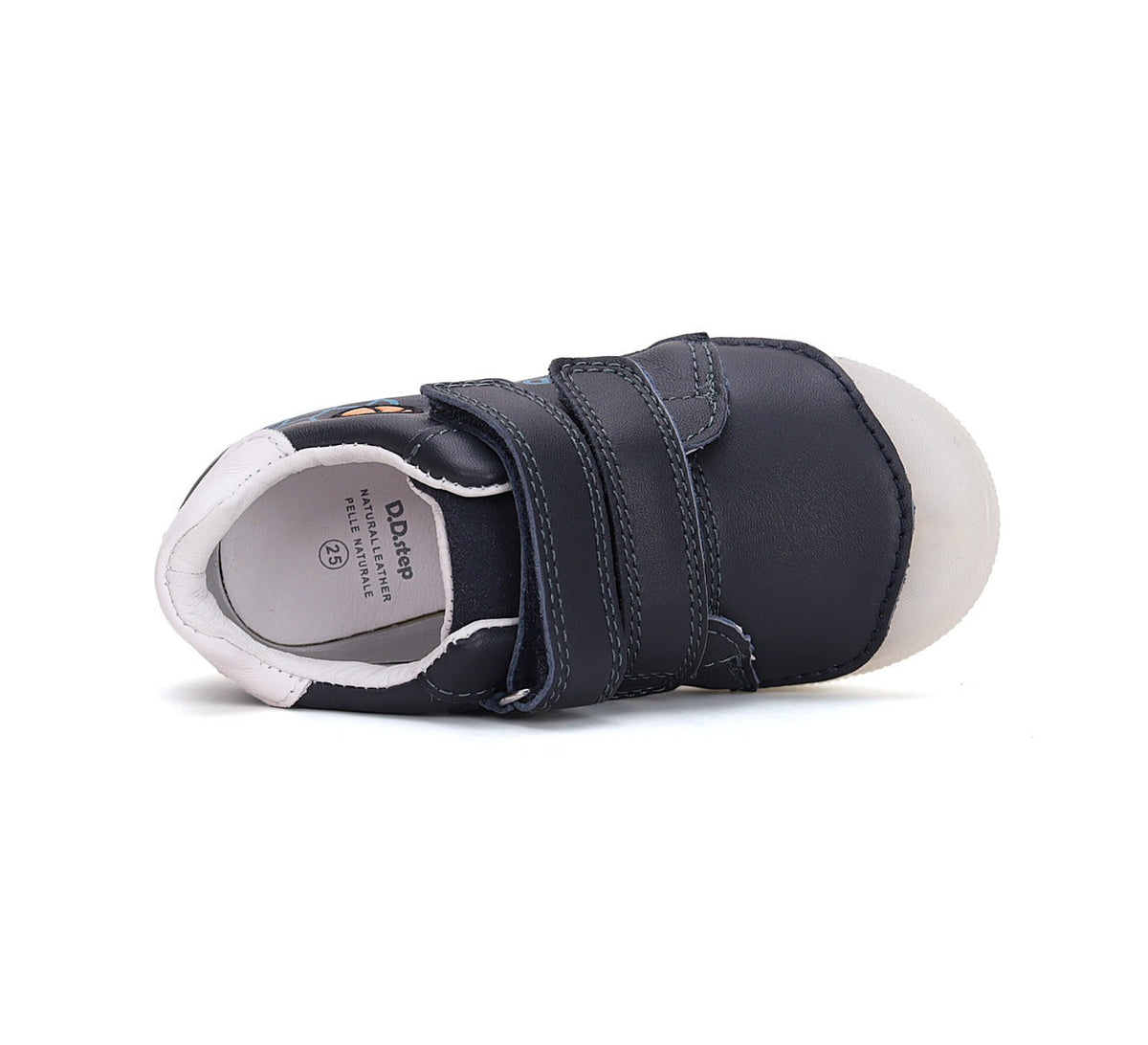 D.D.Step pantofi baieti cu scai 25-30 Royal Blue cu minge baschet