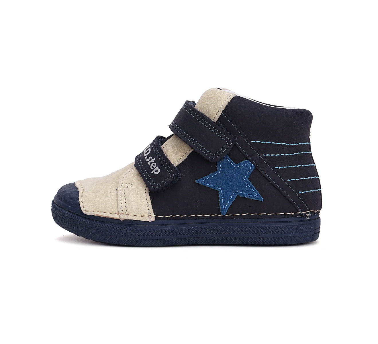D.D.Step pantofi baieti cu scai 25-30 Royal Blue cu stea Imagine secundară a produsului