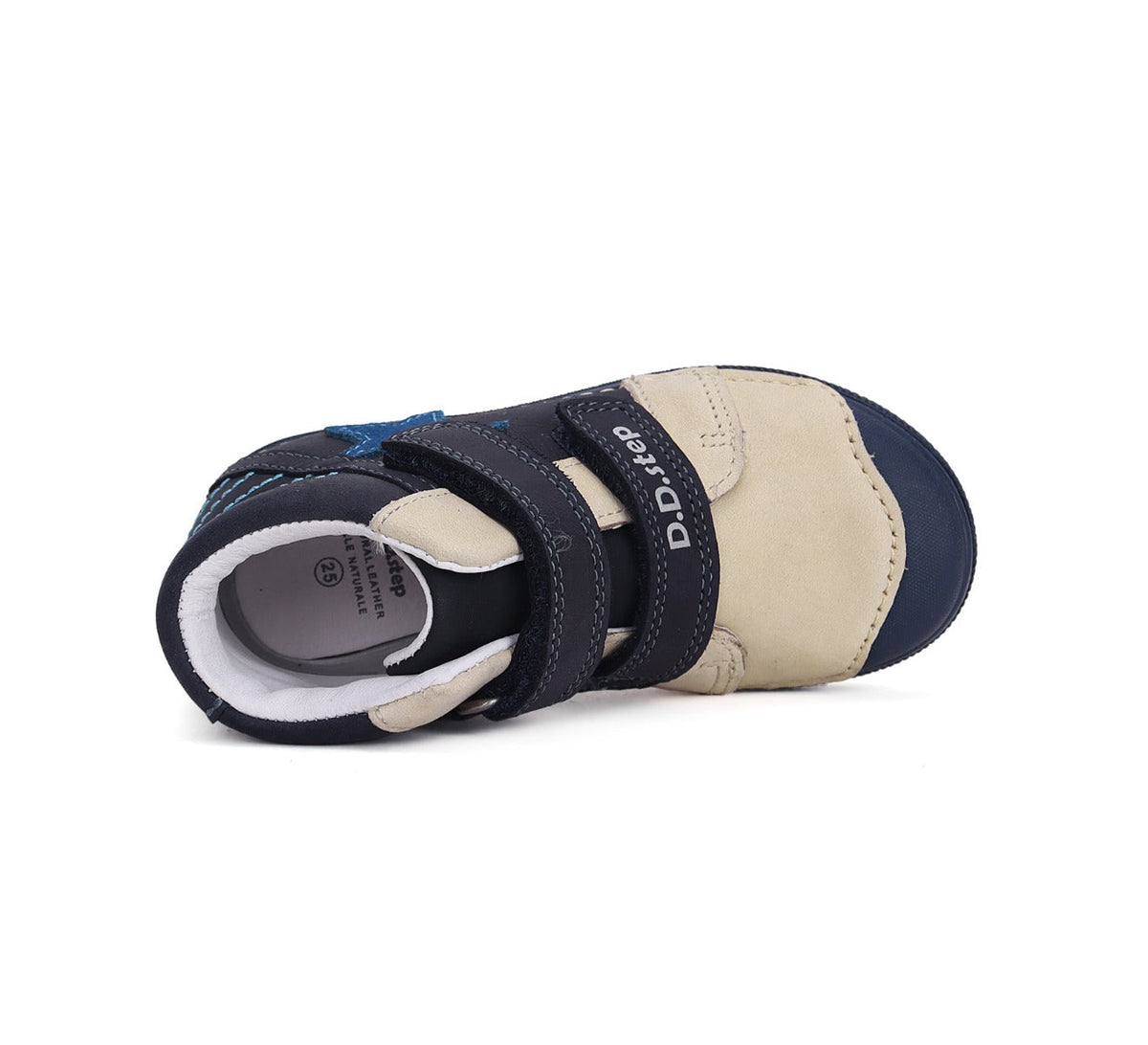 D.D.Step pantofi baieti cu scai 25-30 Royal Blue cu stea