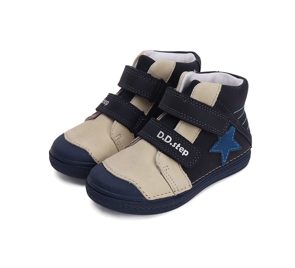 D.D.Step pantofi baieti cu scai 25-30 Royal Blue cu stea Imagine principală a produsului