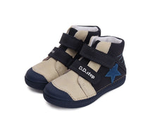 D.D.Step pantofi baieti cu scai 25-30 Royal Blue cu stea