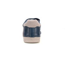 D.D.Step pantofi baieti cu scai 25-30 Bermuda Blue cu bej