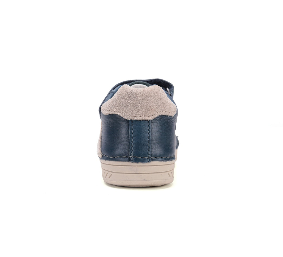 D.D.Step pantofi baieti cu scai 25-30 Bermuda Blue cu bej