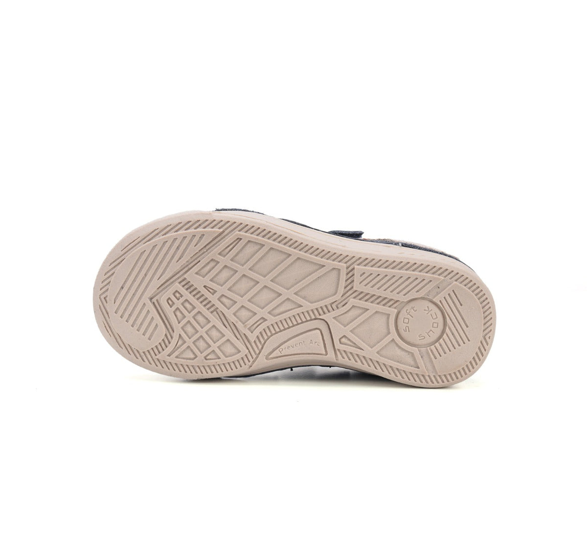 D.D.Step pantofi baieti cu scai 25-30 Bermuda Blue cu bej