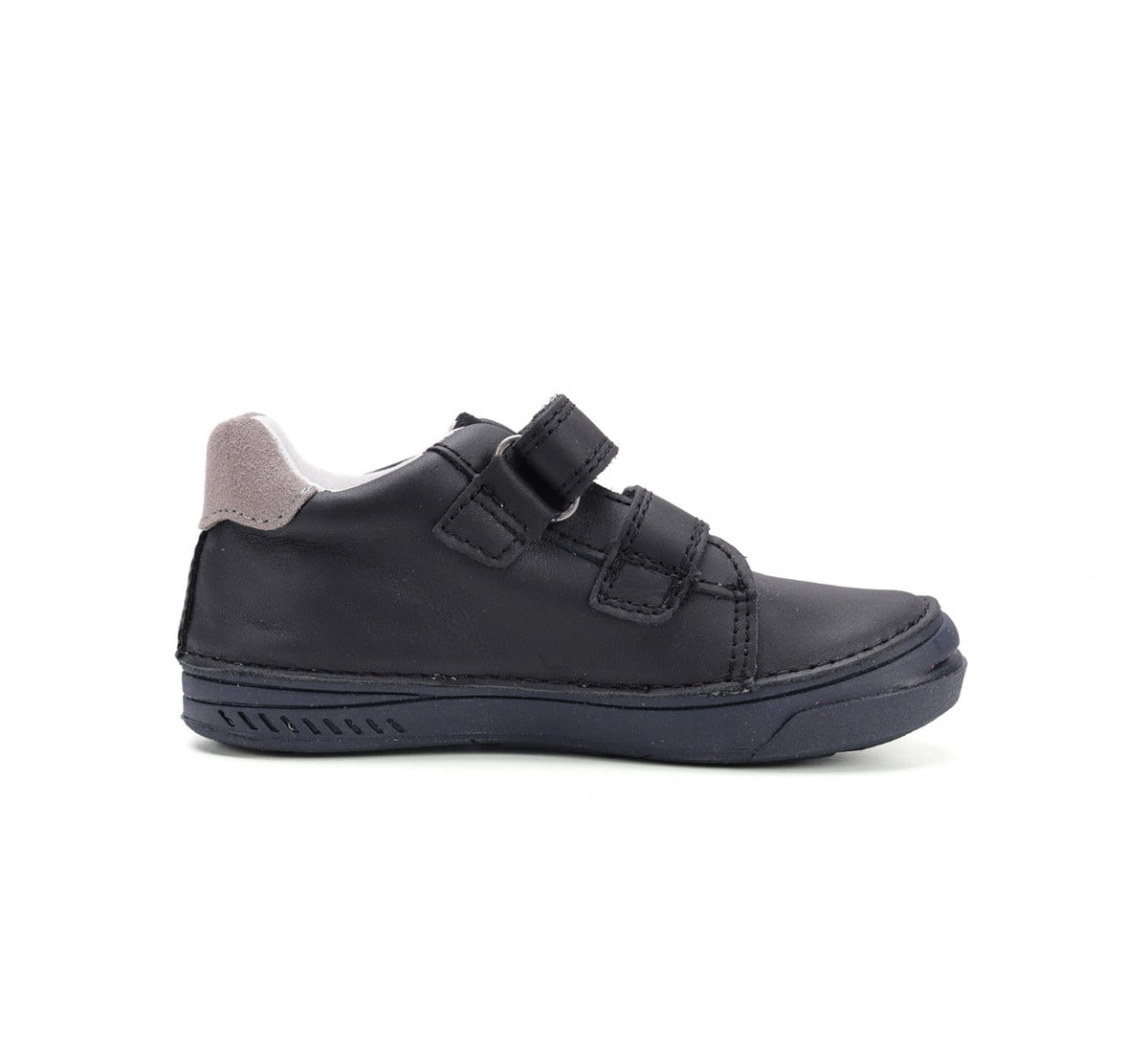 D.D.Step pantofi baieti cu scai 31-36 Black cu maro