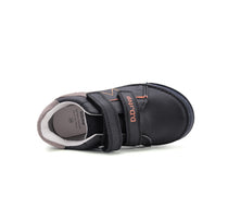 D.D.Step pantofi baieti cu scai 31-36 Black cu maro