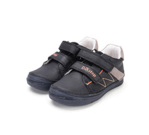 D.D.Step pantofi baieti cu scai 25-30 Black cu maro