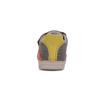 D.D.Step pantofi baieti cu scai 25-30 Chocolate cu galben