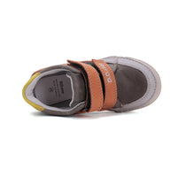 D.D.Step pantofi baieti cu scai 25-30 Chocolate cu galben