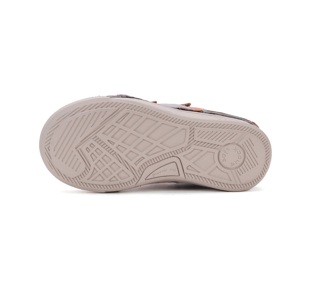 D.D.Step pantofi baieti cu scai 25-30 Chocolate cu galben