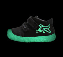 D.D.Step pantofi baieti cu talpa fluorescenta 20-25 Khaki cu avion