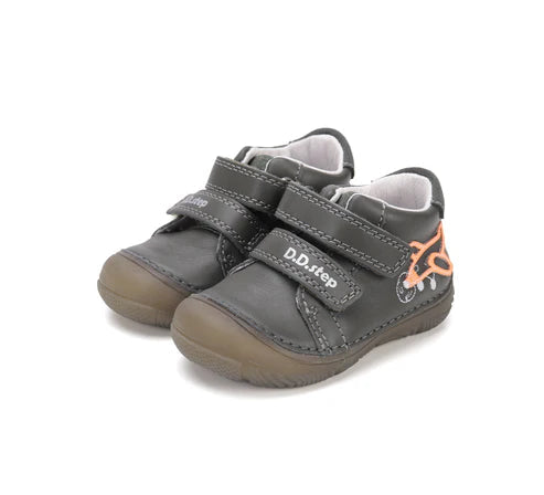 D.D.Step pantofi baieti cu talpa fluorescenta 20-25 Khaki cu avion Imagine principală a produsului