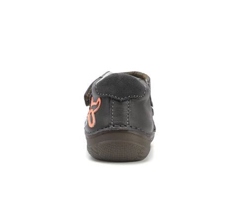 D.D.Step pantofi baieti cu talpa fluorescenta 20-25 Khaki cu avion