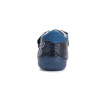D.D.Step pantofi baieti cu talpa fluorescenta 20-25 Royal Blue cu avion