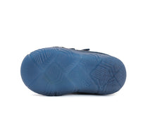D.D.Step pantofi baieti cu talpa fluorescenta 20-25 Royal Blue cu avion
