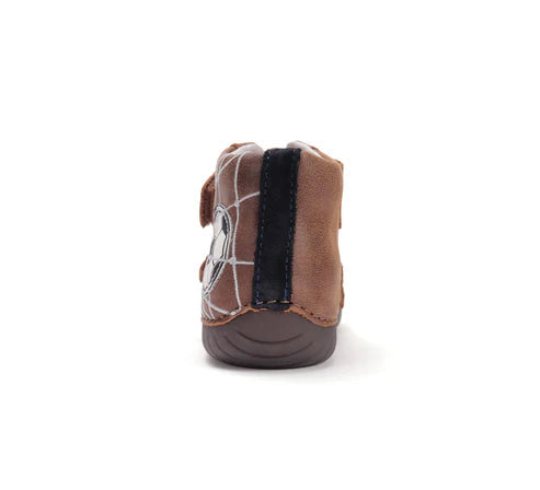 D.D.Step pantofi baieti cu talpa fluorescenta 25-30 Chocolate cu minge