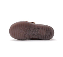 D.D.Step pantofi baieti cu talpa fluorescenta 25-30 Chocolate cu minge